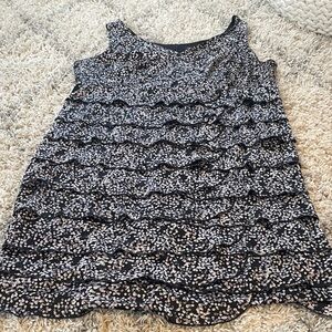 Lane‎ Bryant Print Ruffle Mini Dress